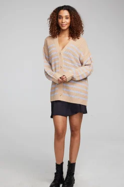 Women Chaser Brand Vibe Fairfax Stripe Cardigan