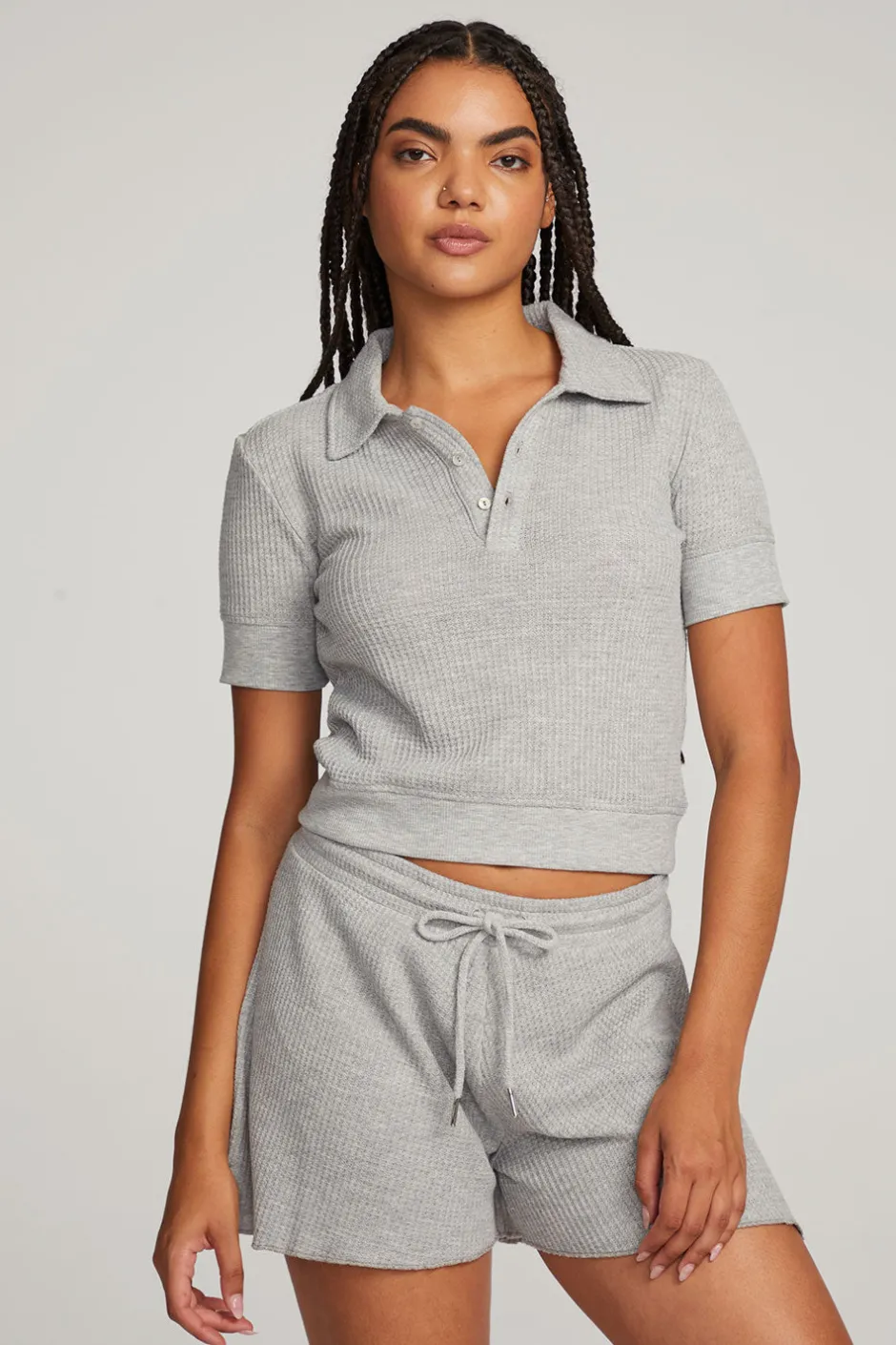 Women Chaser Brand Victoria Grey Marl Pullover