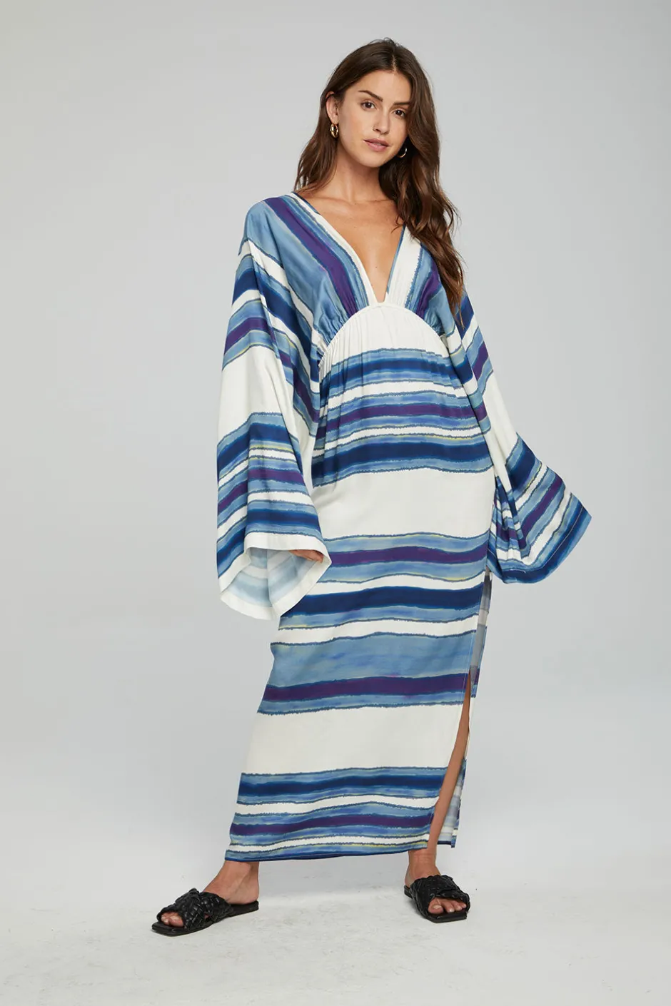 Women Chaser Brand Waverly Maxi Dress - Pacific Stripe