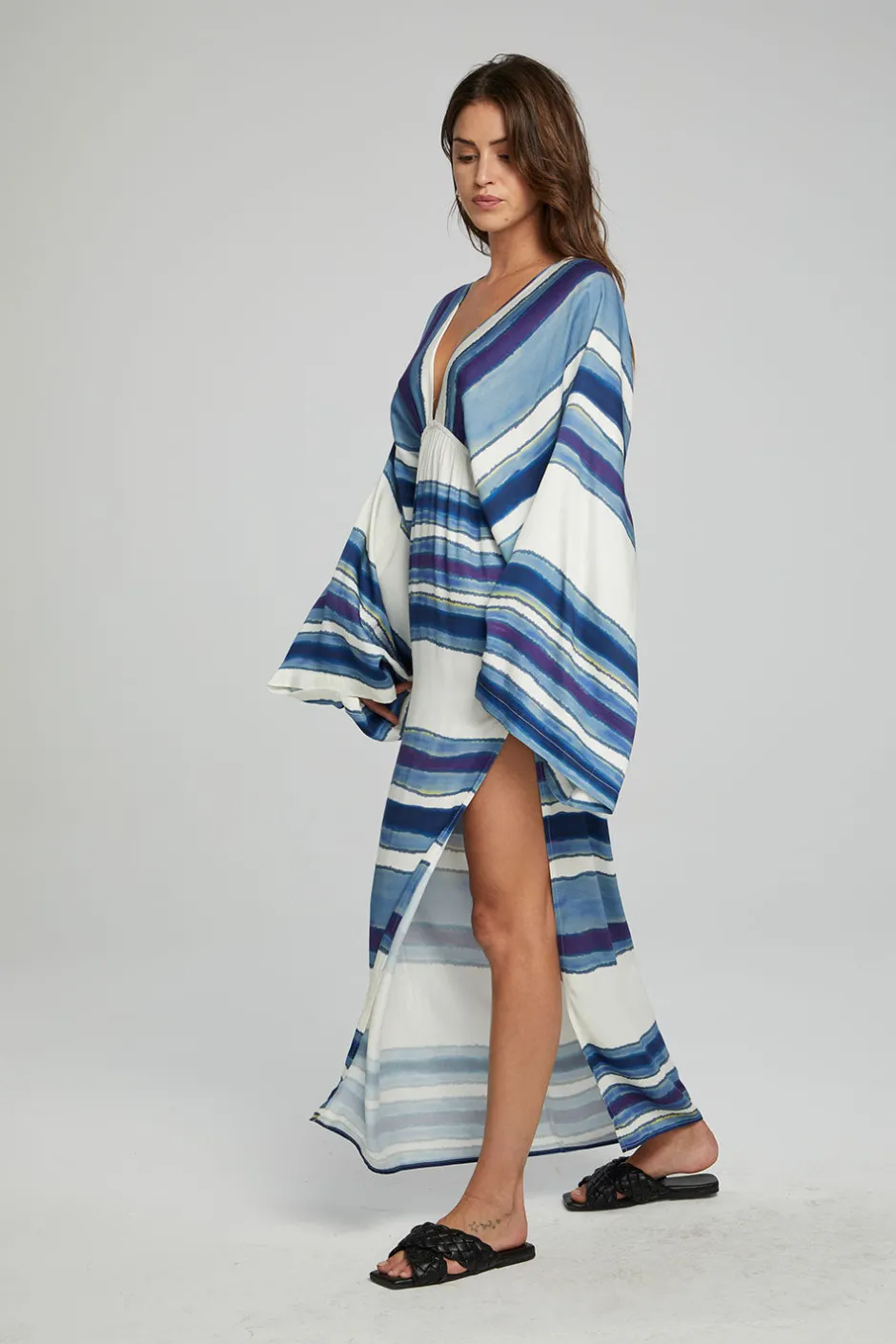 Women Chaser Brand Waverly Maxi Dress - Pacific Stripe