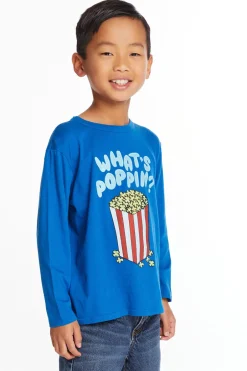 Kids/BOY Chaser Brand Whats Poppin' Boys Long Sleeve Crew Neck Tee