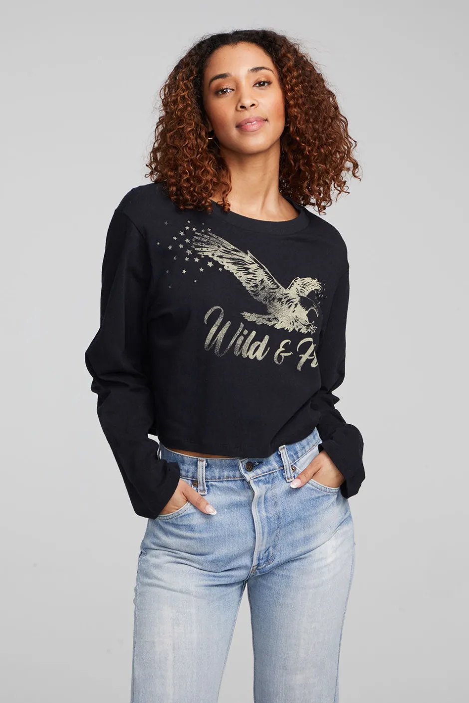 Women Chaser Brand Wild & Free Eagle Pullover