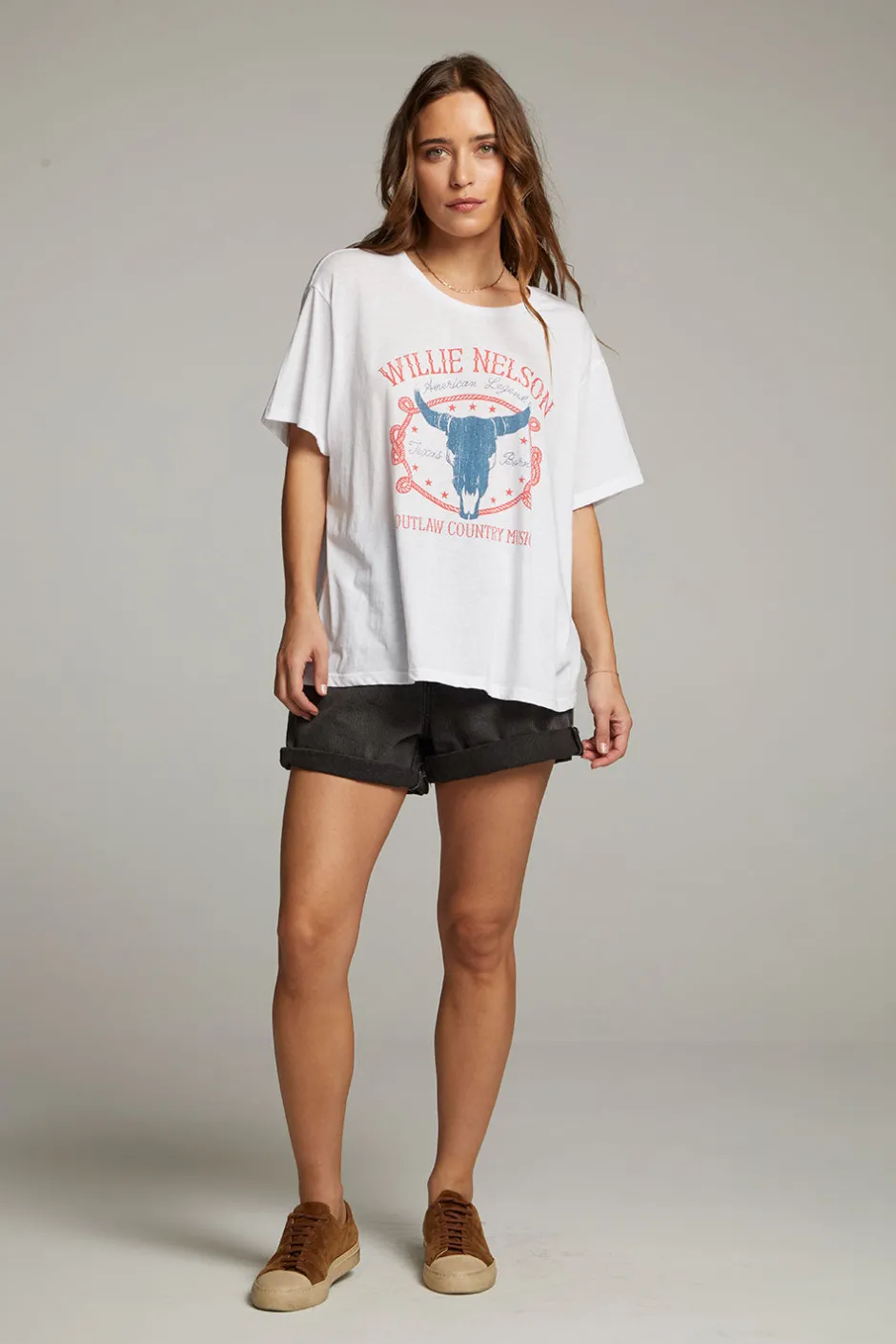 Women Chaser Brand Willie Nelson American Legend Tee