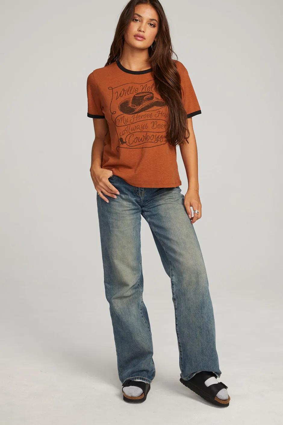 Women Chaser Brand Willie Nelson Cowboys Tee