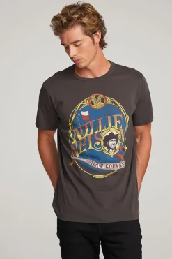 Women Chaser Brand Willie Nelson Outlaw Country Mens Tee