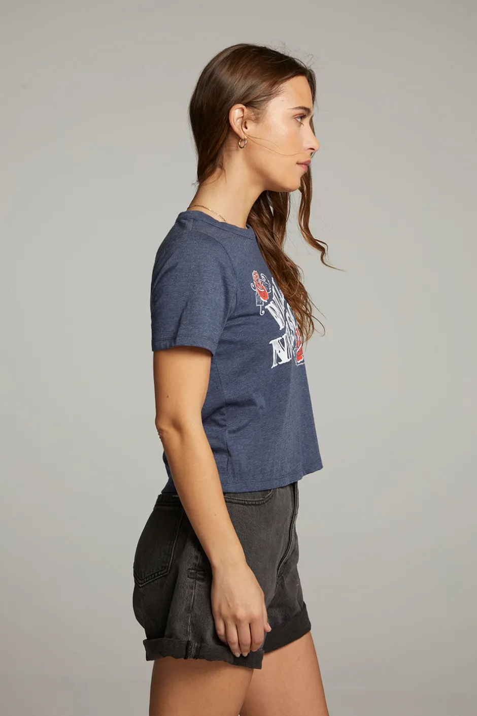 Women Chaser Brand Willie Nelson Roses Tee