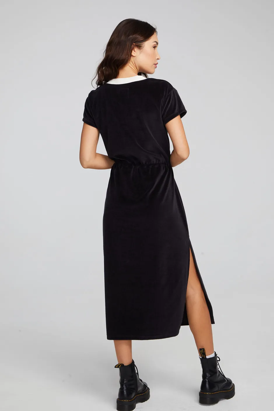 Women Chaser Brand Woods Shadow Black Dress