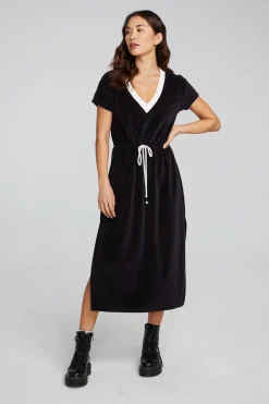 Women Chaser Brand Woods Shadow Black Dress