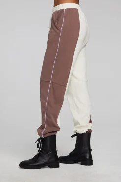 Women Chaser Brand Yale Deep Taupe And Almond Jogger
