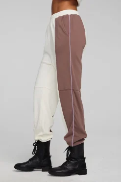Women Chaser Brand Yale Deep Taupe And Almond Jogger