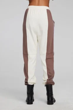 Women Chaser Brand Yale Deep Taupe And Almond Jogger
