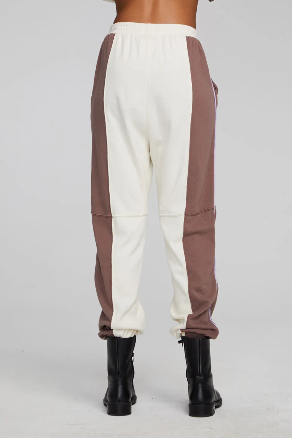 Women Chaser Brand Yale Deep Taupe And Almond Jogger
