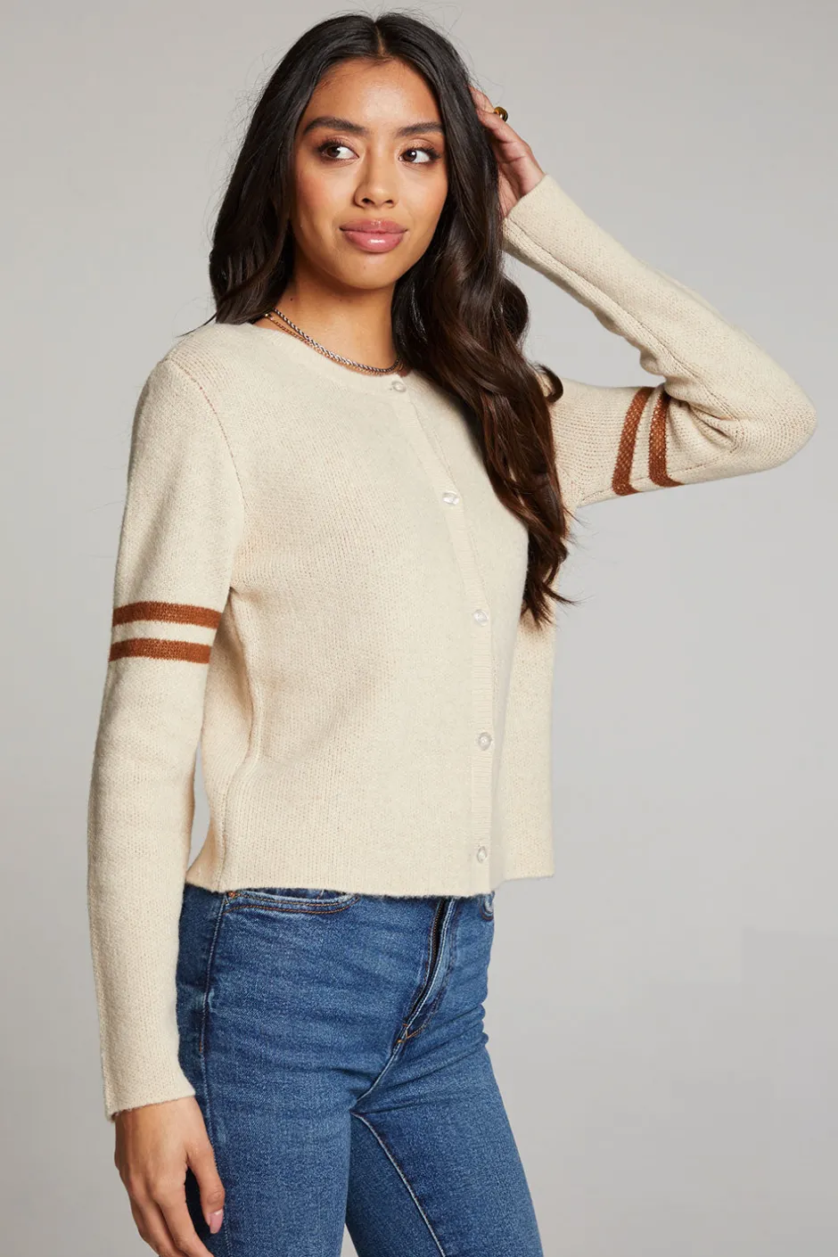 Women Chaser Brand Yin Yang Heart Cardigan