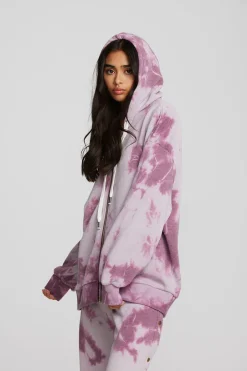 Women Chaser Brand Zuma Cotton Terry Zip Up Hoodie