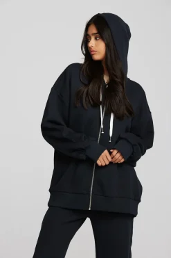Women Chaser Brand Zuma Cotton Terry Zip Up Hoodie